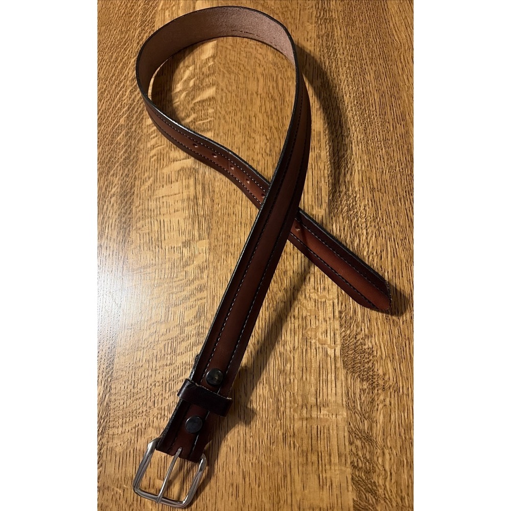Mens‎ Two Tone Brown Leather Belt 34